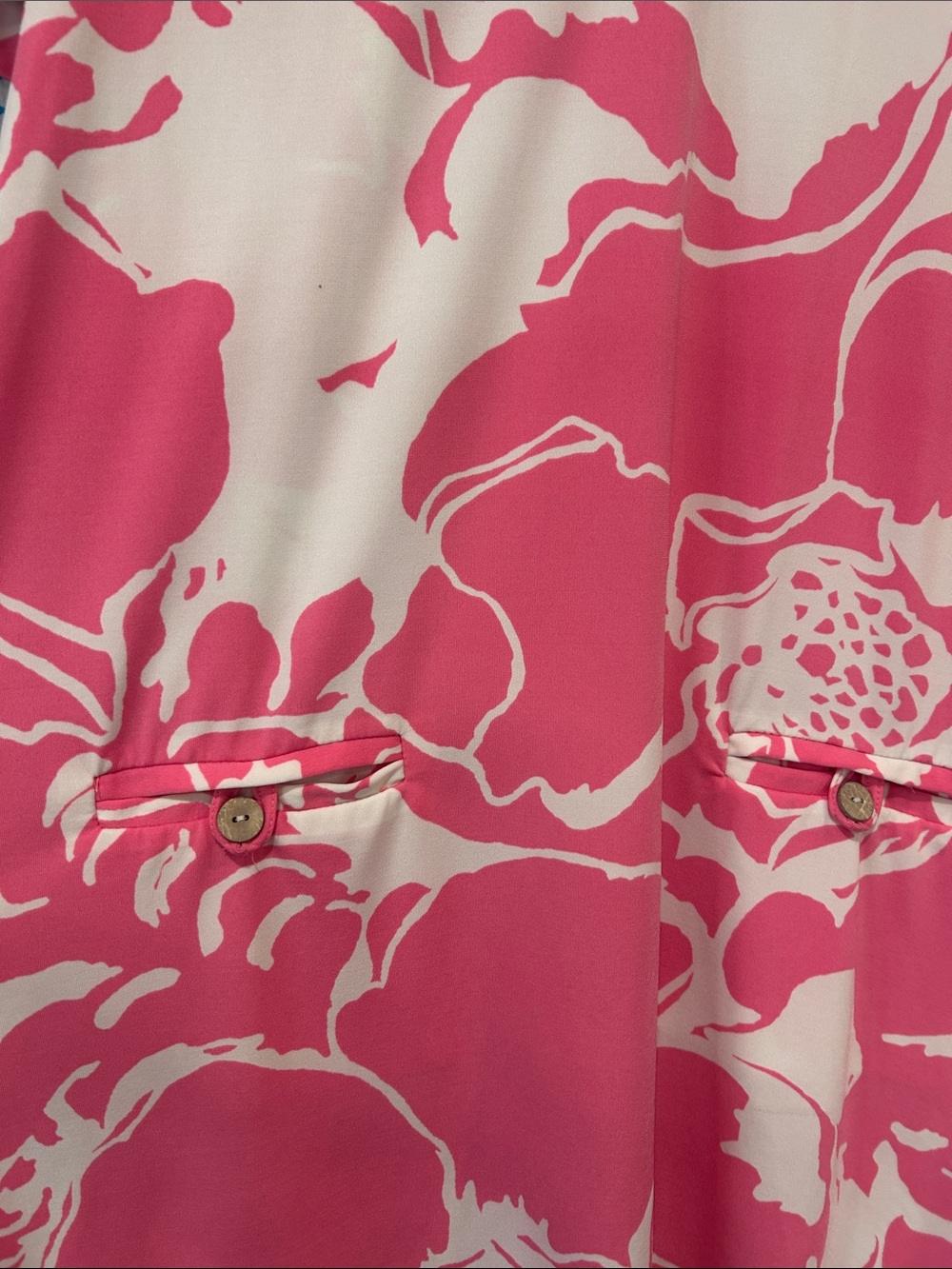 3 Tori Richard Dresses - Navy Floral, Turquoise Turtle, Coral Floral (Sz. Med) - Picture 4 of 6